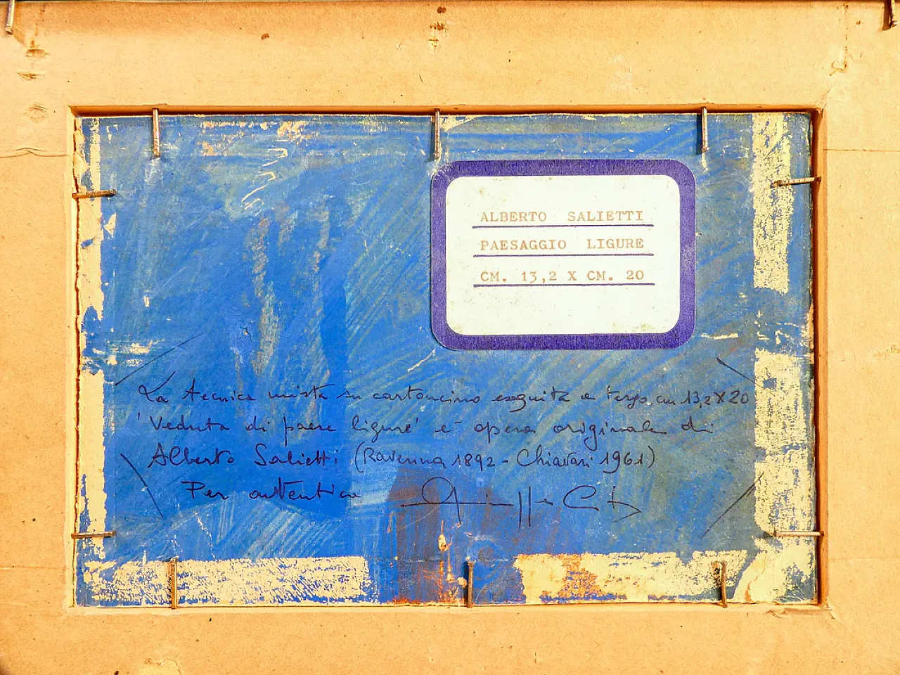 Paesaggio ligure di Alberto Salietti, primo '900 8
