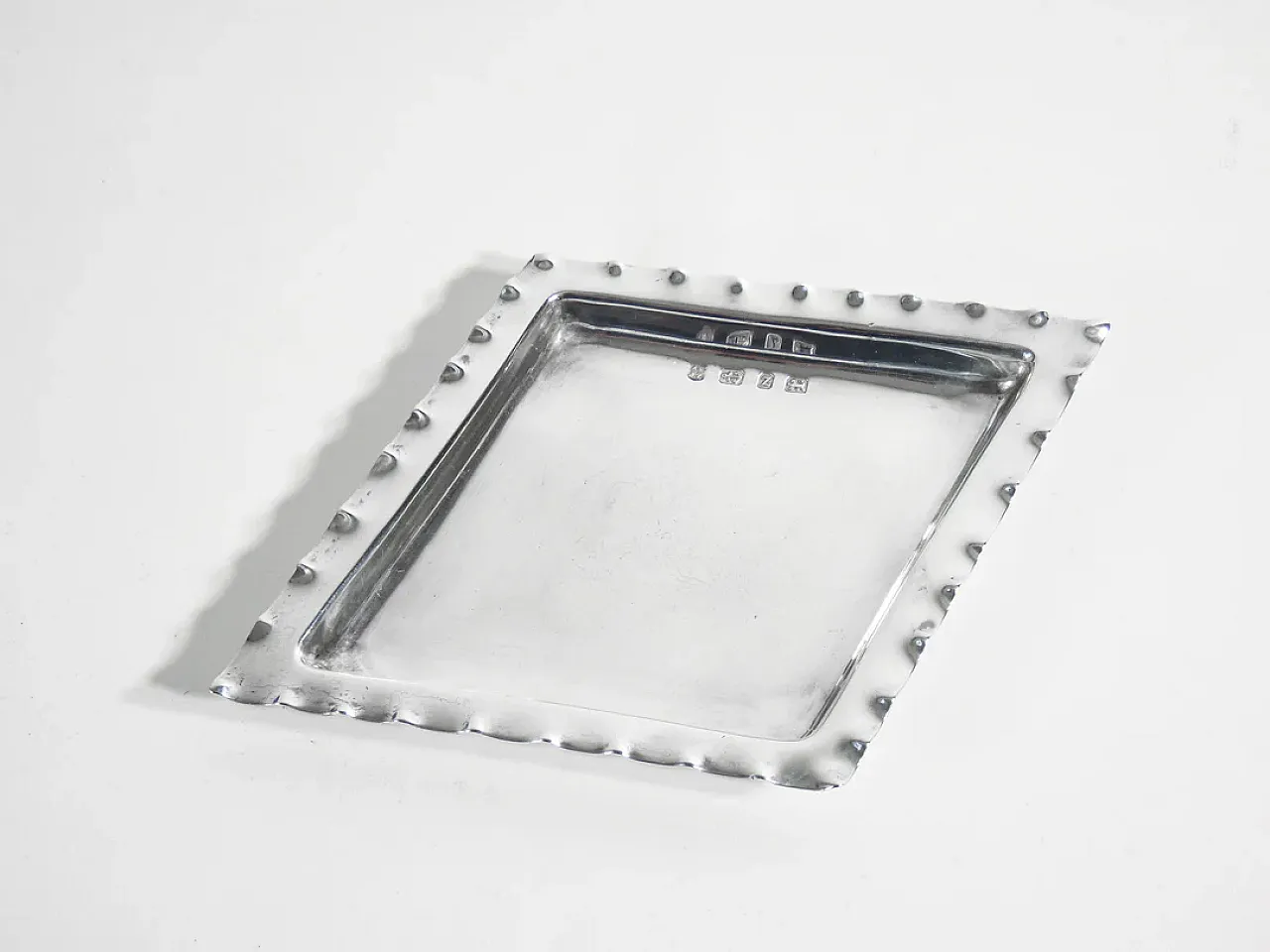 4 Posaceneri in argento 925 sterling, fine '800 7