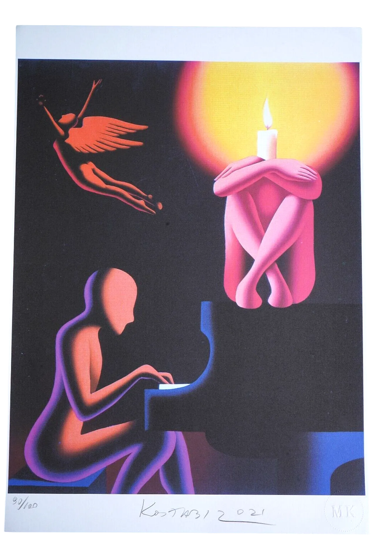 Kostabi lithograph, 20th century 5