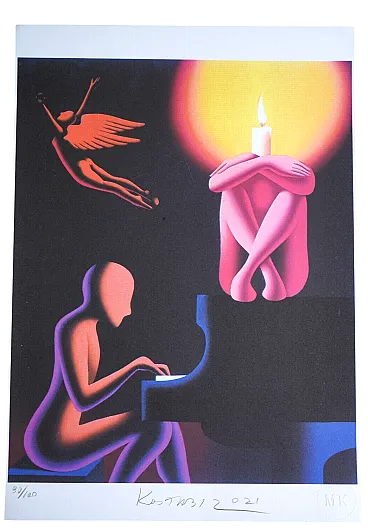 Kostabi lithograph, 20th century