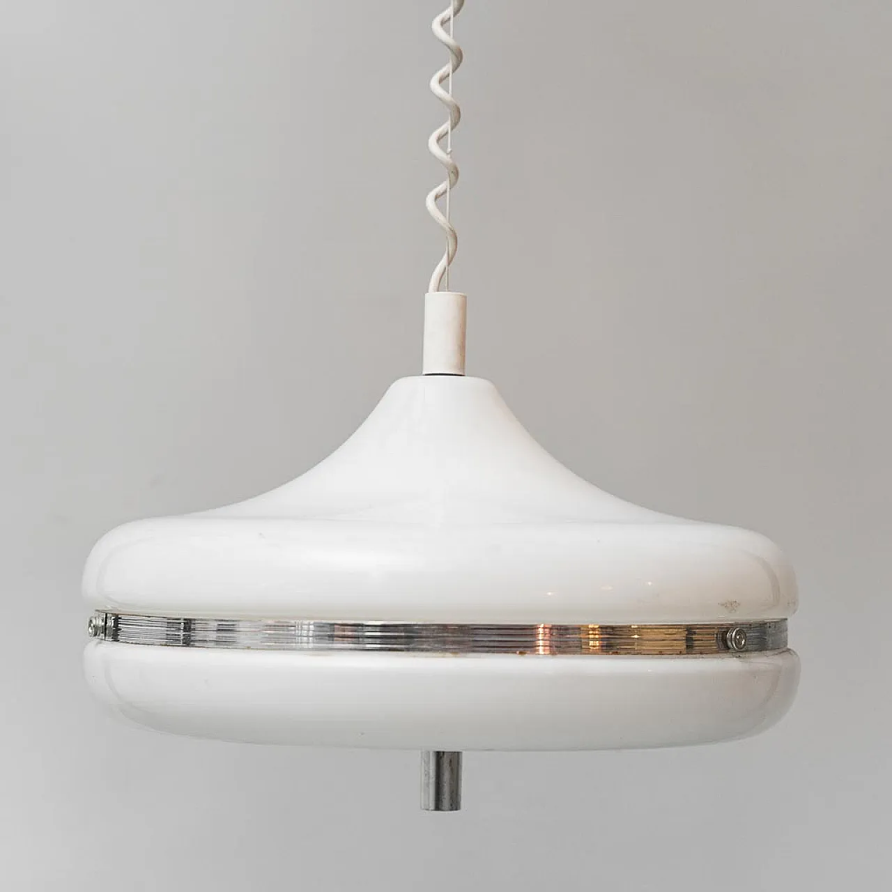 Space Age chandelier in metal and plastic, 1970s 1