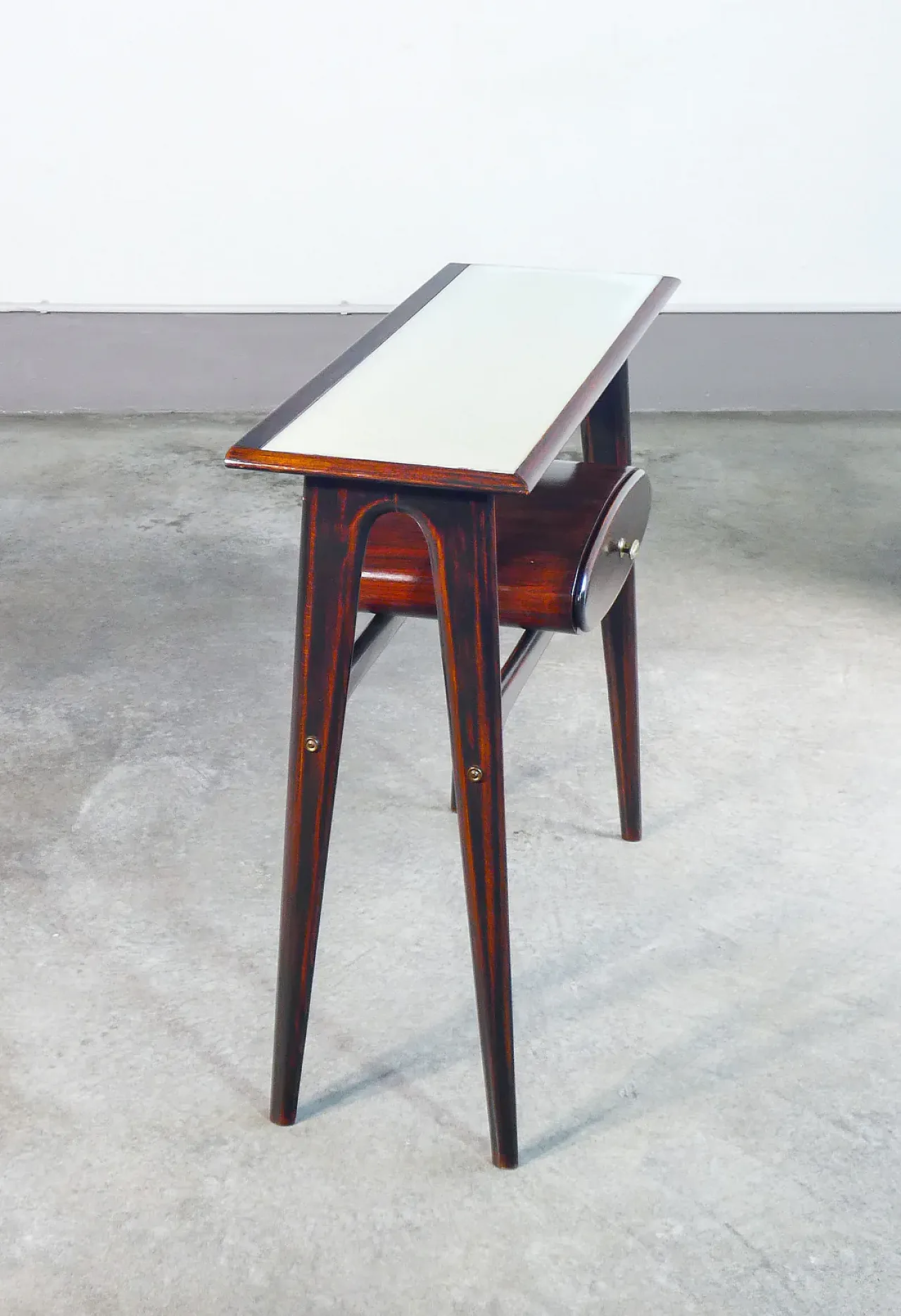 Wooden and glass console table by Ignazio Gardella, 1950s 7