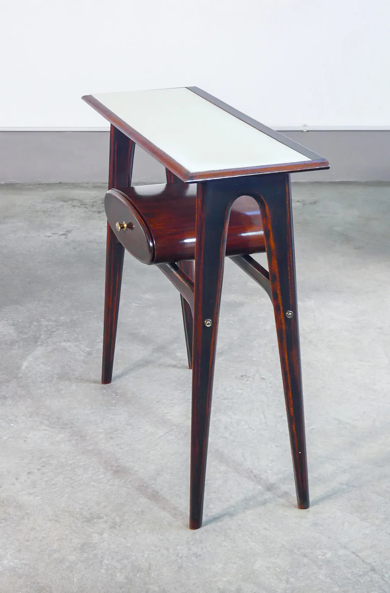 Wooden and glass console table by Ignazio Gardella, 1950s 8