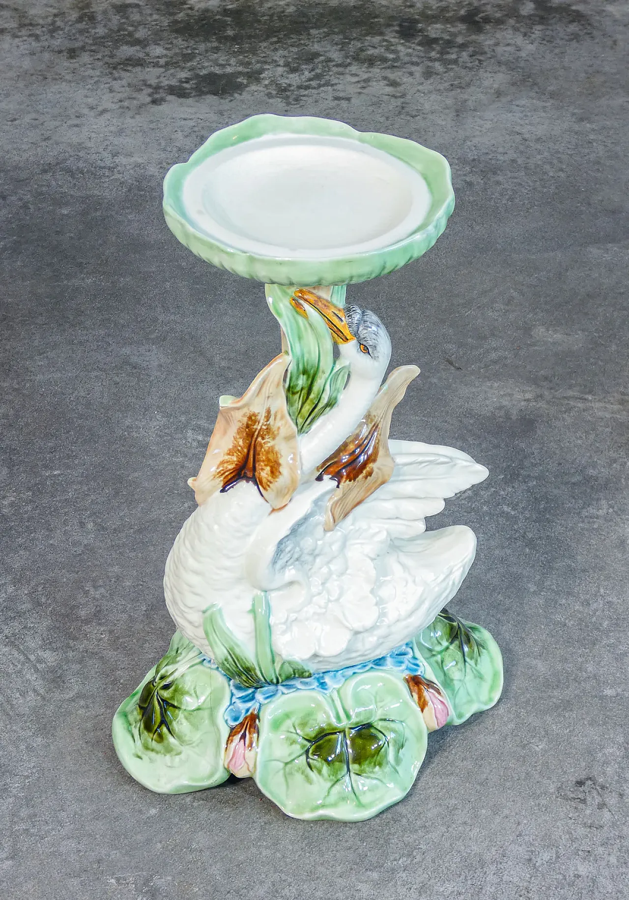 Ceramic cachepot with sculptural base, mid-20th century 3