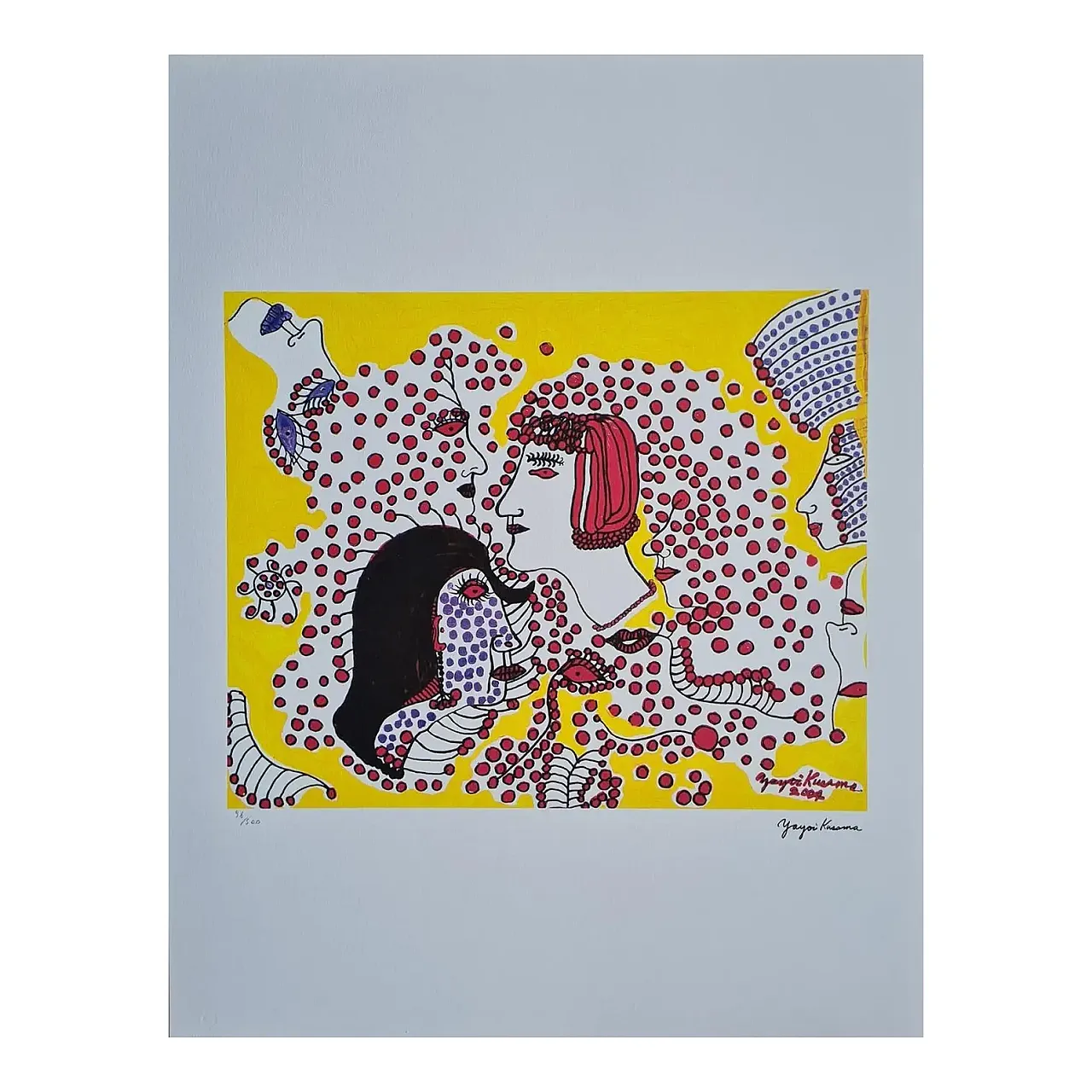 Girls Aaa by Yayoi Kusama, lithograph, 1990s 1