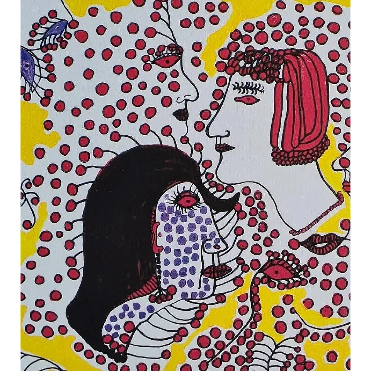 Girls Aaa by Yayoi Kusama, lithograph, 1990s 2