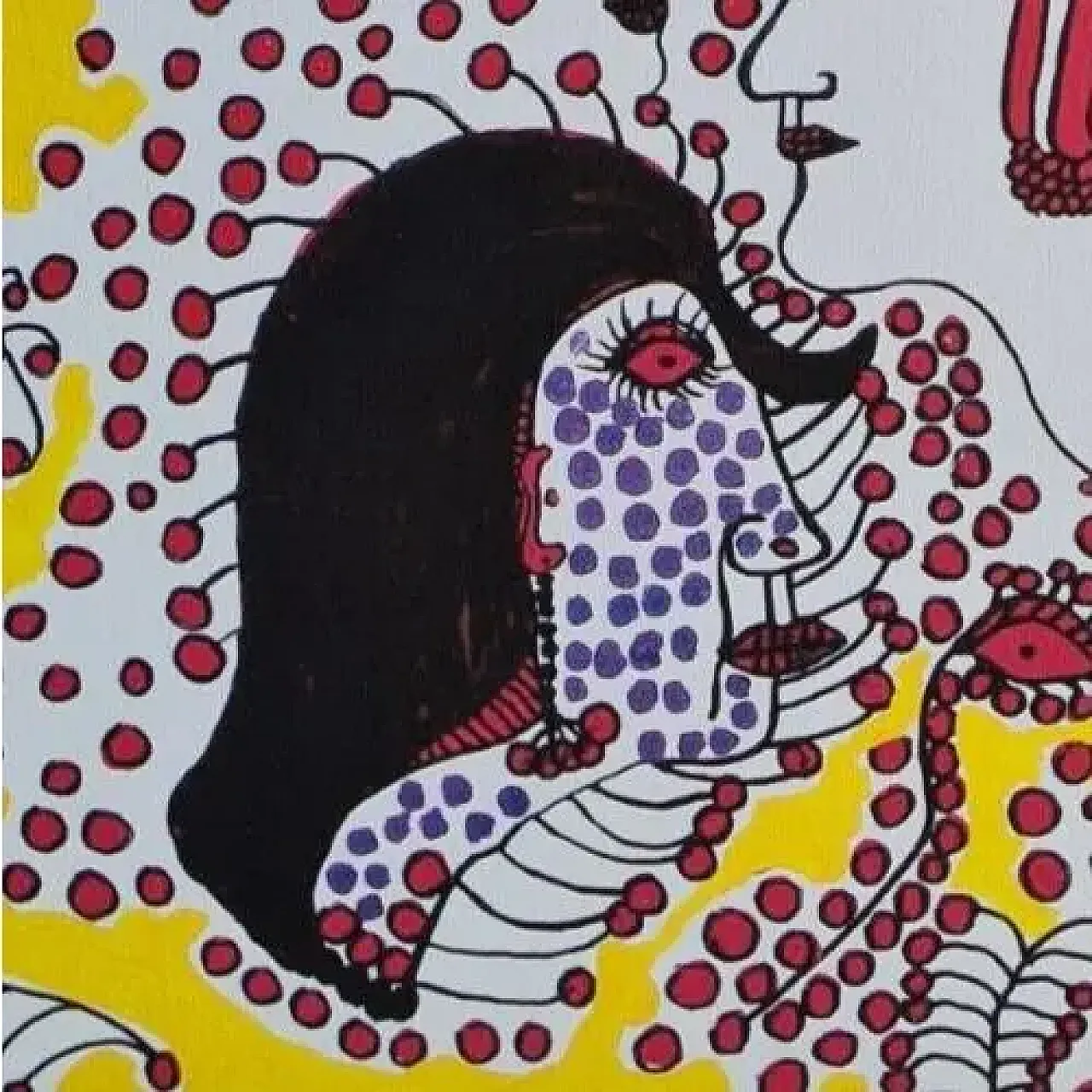 Girls Aaa by Yayoi Kusama, lithograph, 1990s 6