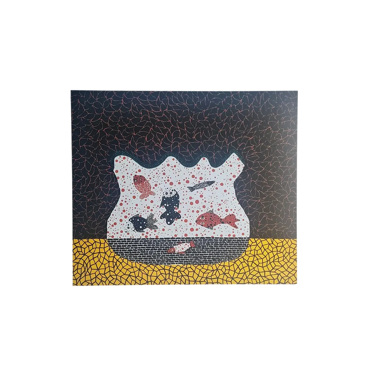 Yayoi Kusama, Pesce rosso, litografia, anni '90 9