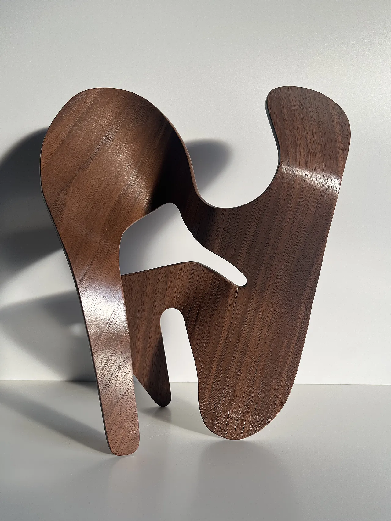 Walnut plywood sculpture by Mrs. Charles Eames, 2000s 4