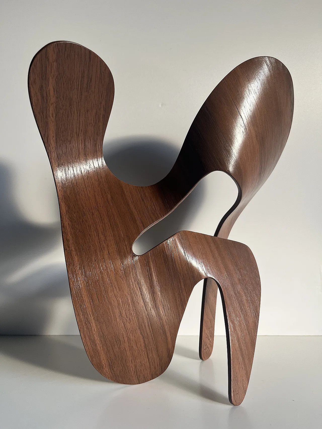 Walnut plywood sculpture by Mrs. Charles Eames, 2000s 7