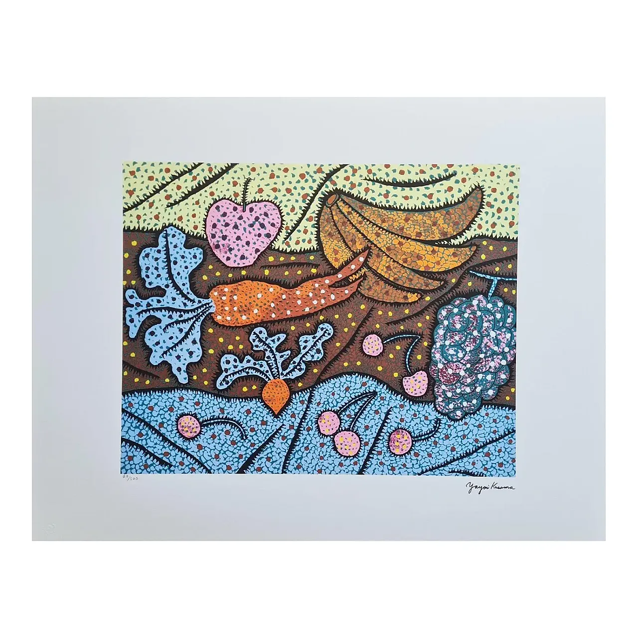 Yayoi Kusama, in piedi..., litografia, anni '90 1