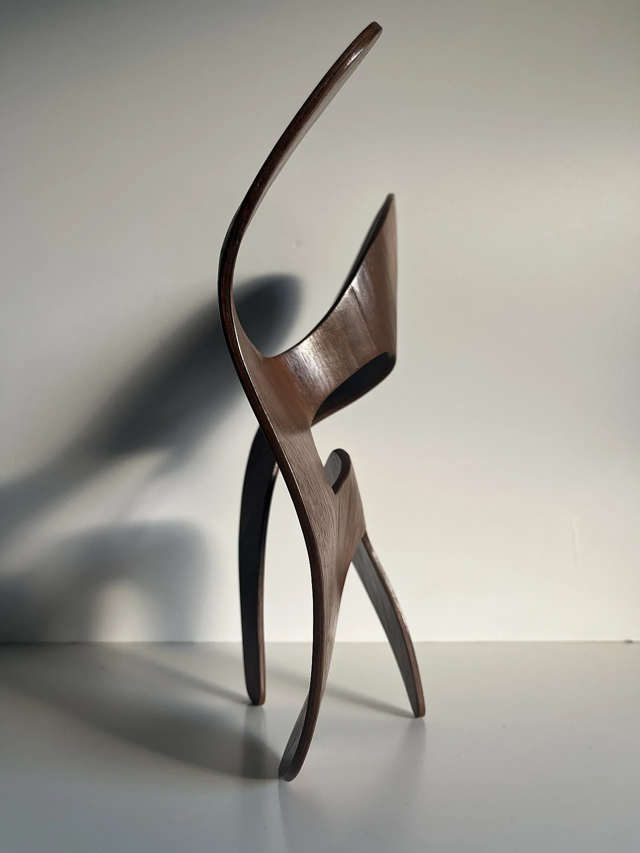 Walnut plywood sculpture by Mrs. Charles Eames, 2000s 10