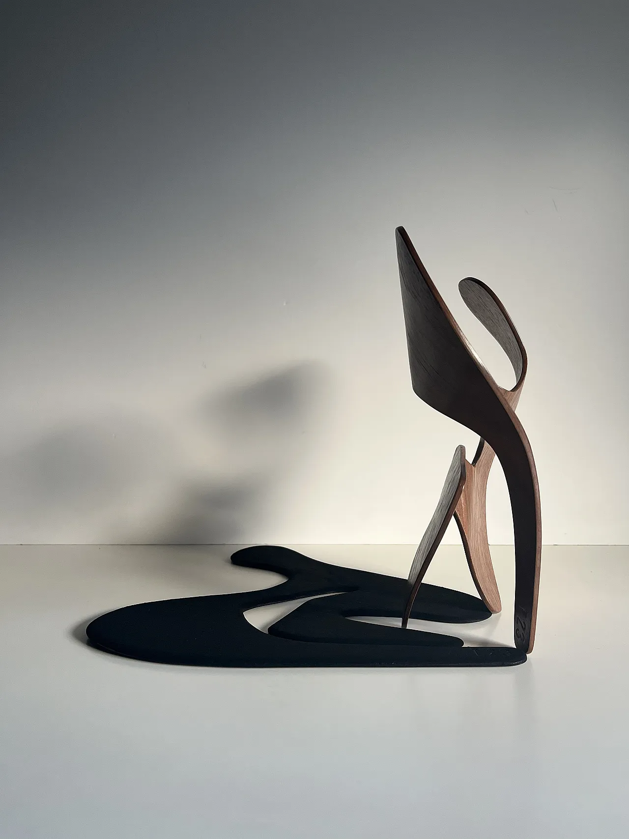 Walnut plywood sculpture by Mrs. Charles Eames, 2000s 13
