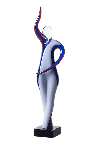 Scultura modernista in vetro, fine '900