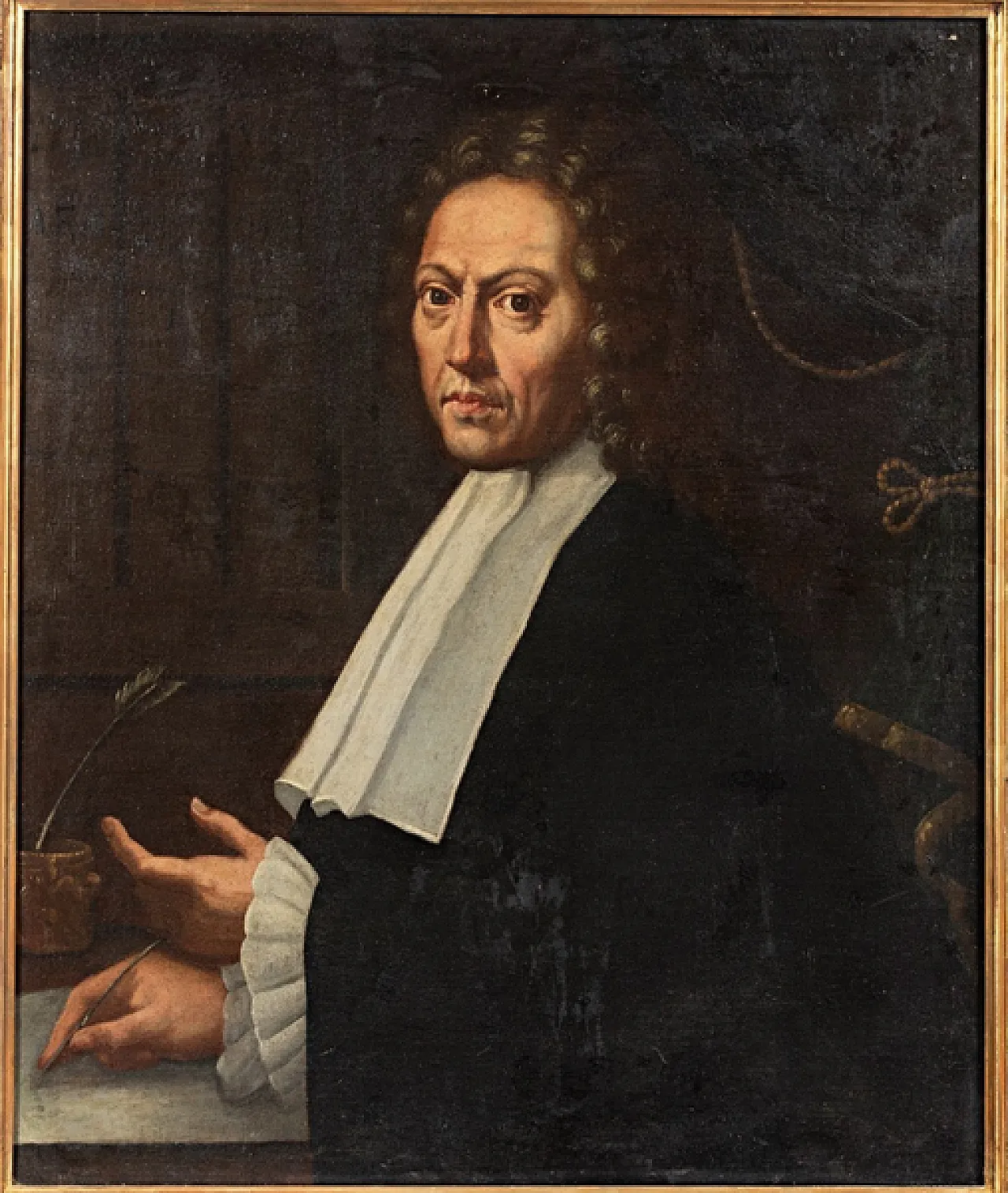 Painting, portrait of magistrate, late 17th century 4