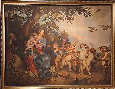 Rest on the Flight into Egypt, oil on canvas, 1960s