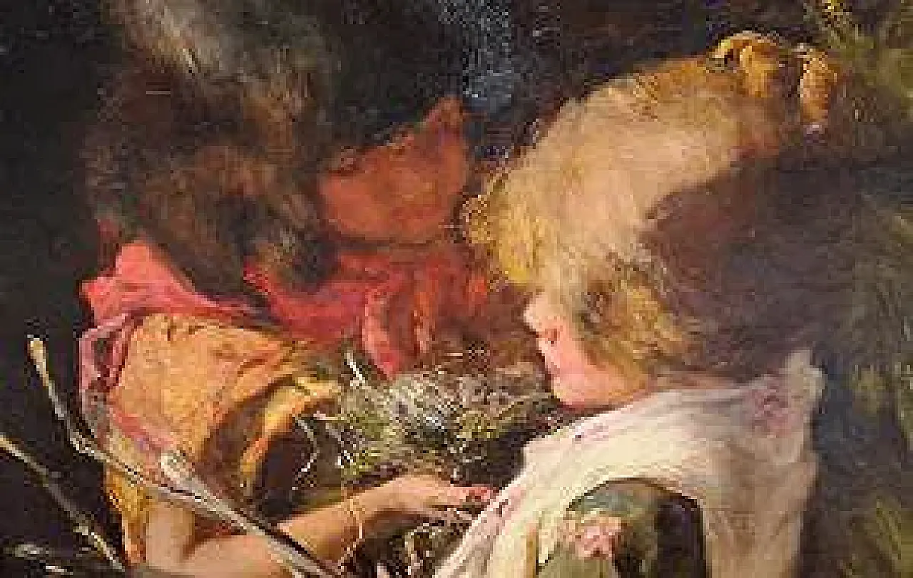 Argelia Butti's Nest, oil on canvas, late 19th century 3