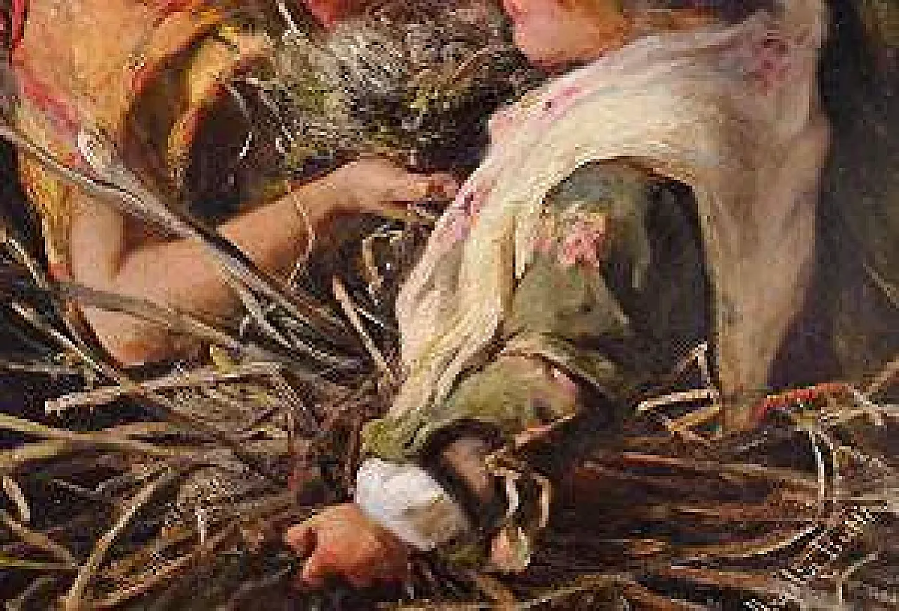 Argelia Butti's Nest, oil on canvas, late 19th century 4