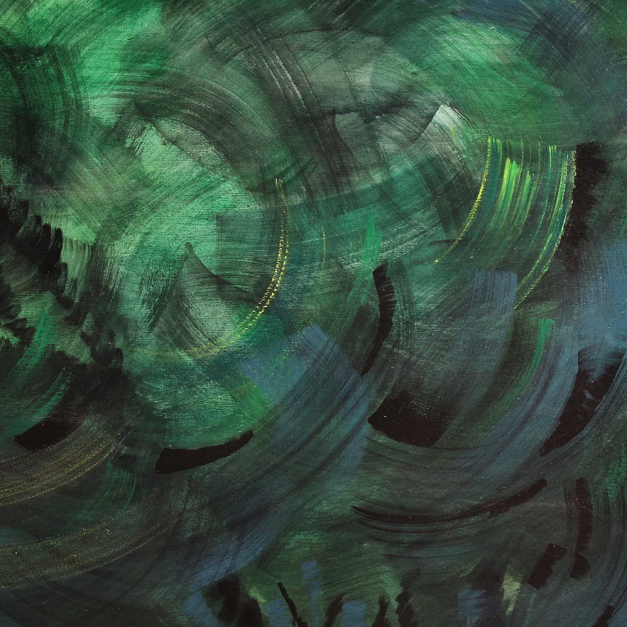 Paesaggio fantastico, dipinto, anni '90 3