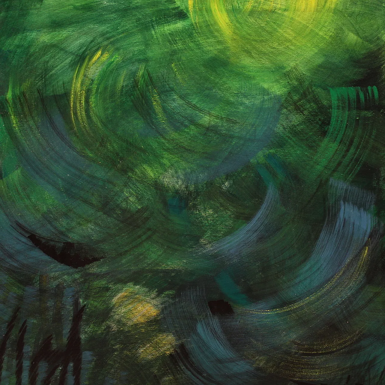 Paesaggio fantastico, dipinto, anni '90 8