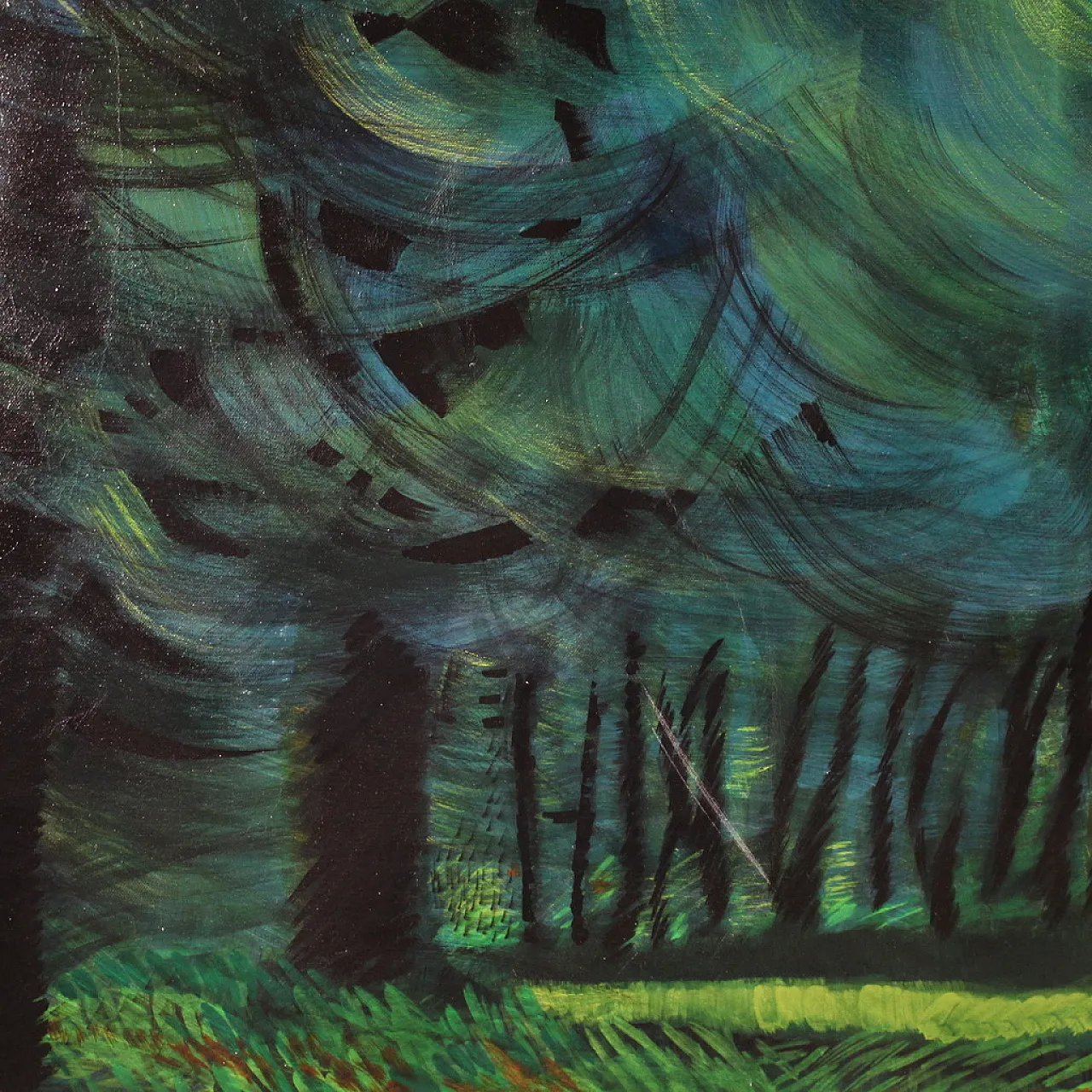 Paesaggio fantastico, dipinto, anni '90 10