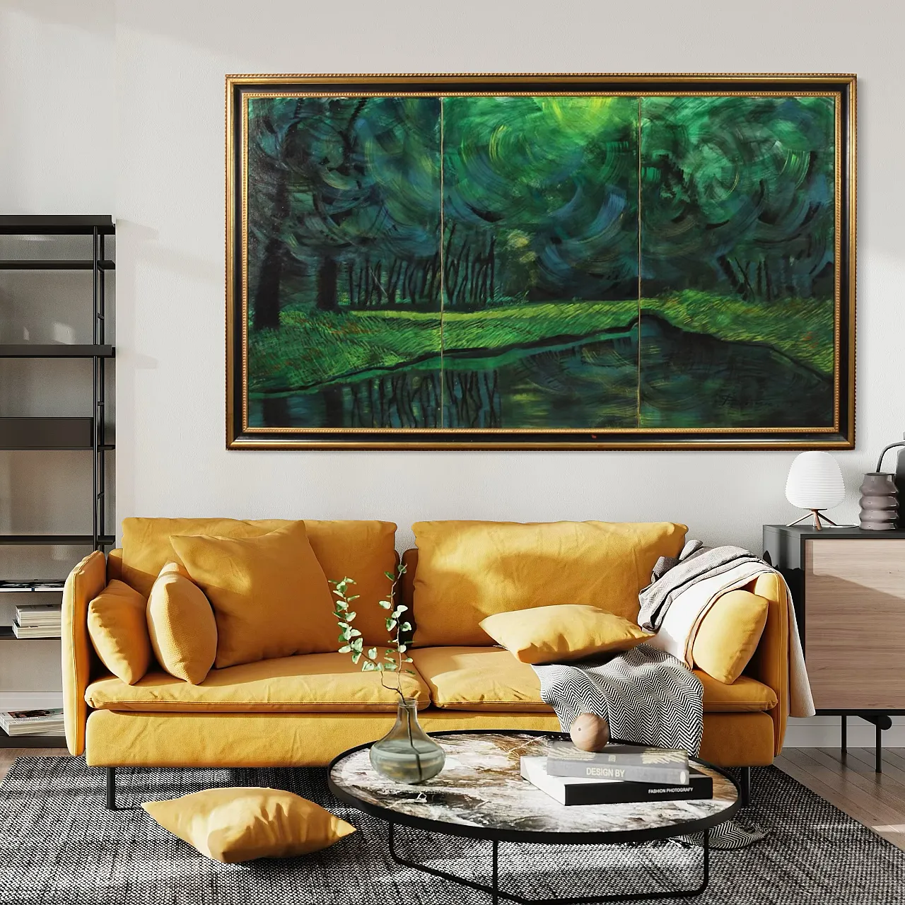 Paesaggio fantastico, dipinto, anni '90 13