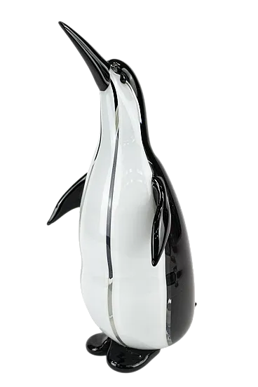 Pinguino in vetro di Murano di S. Patané, anni '60