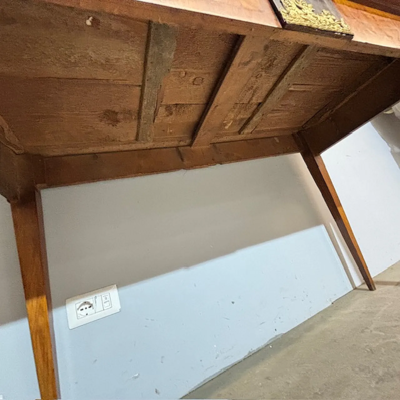 Empire console in cherry wood with inlays, 19th century 2