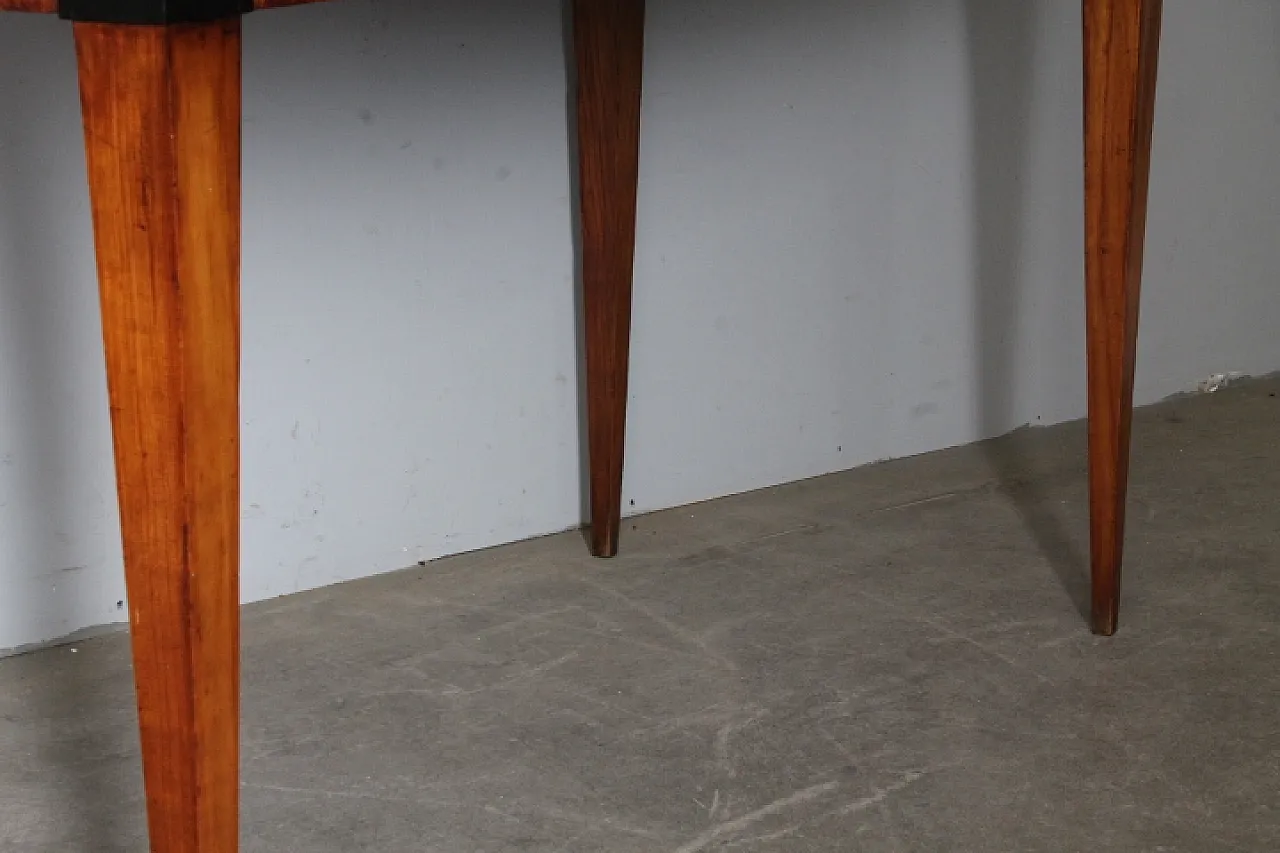 Empire console in cherry wood with inlays, 19th century 8