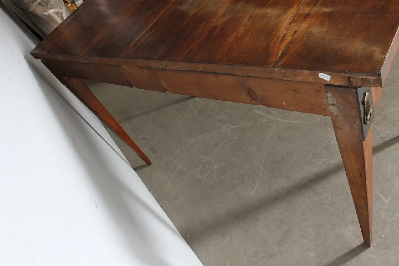 Empire console in cherry wood with inlays, 19th century 9