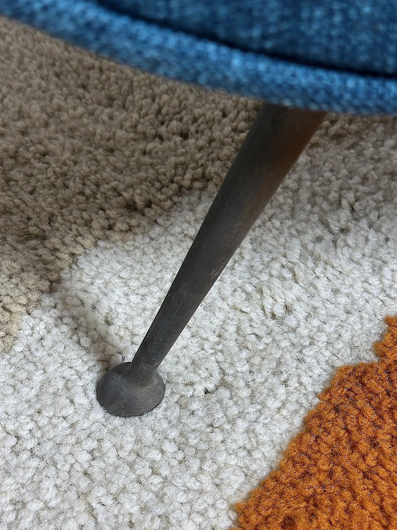 Lady armchair Marco Zanuso style sky blue, 1950s 5