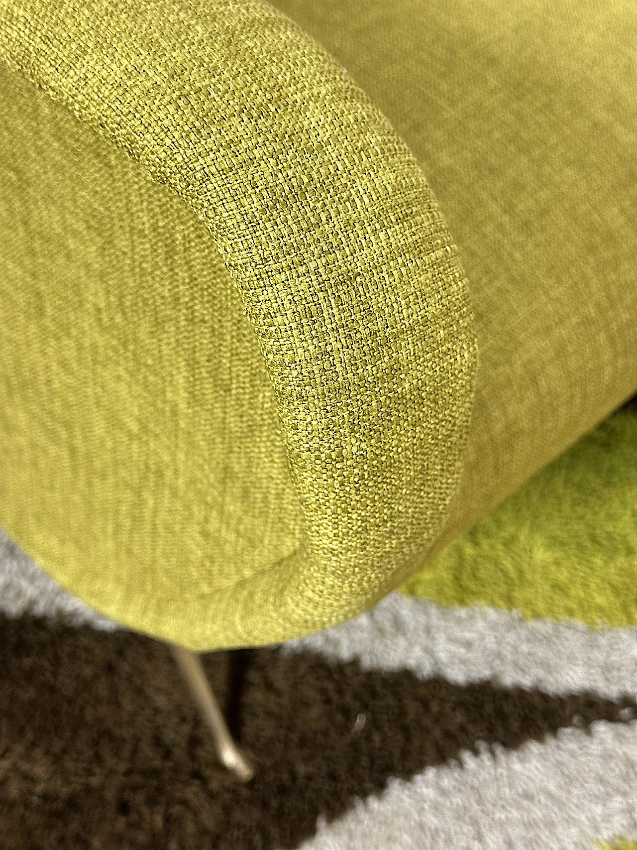 Lady armchair Marco Zanuso style, yellow, 1950s 3