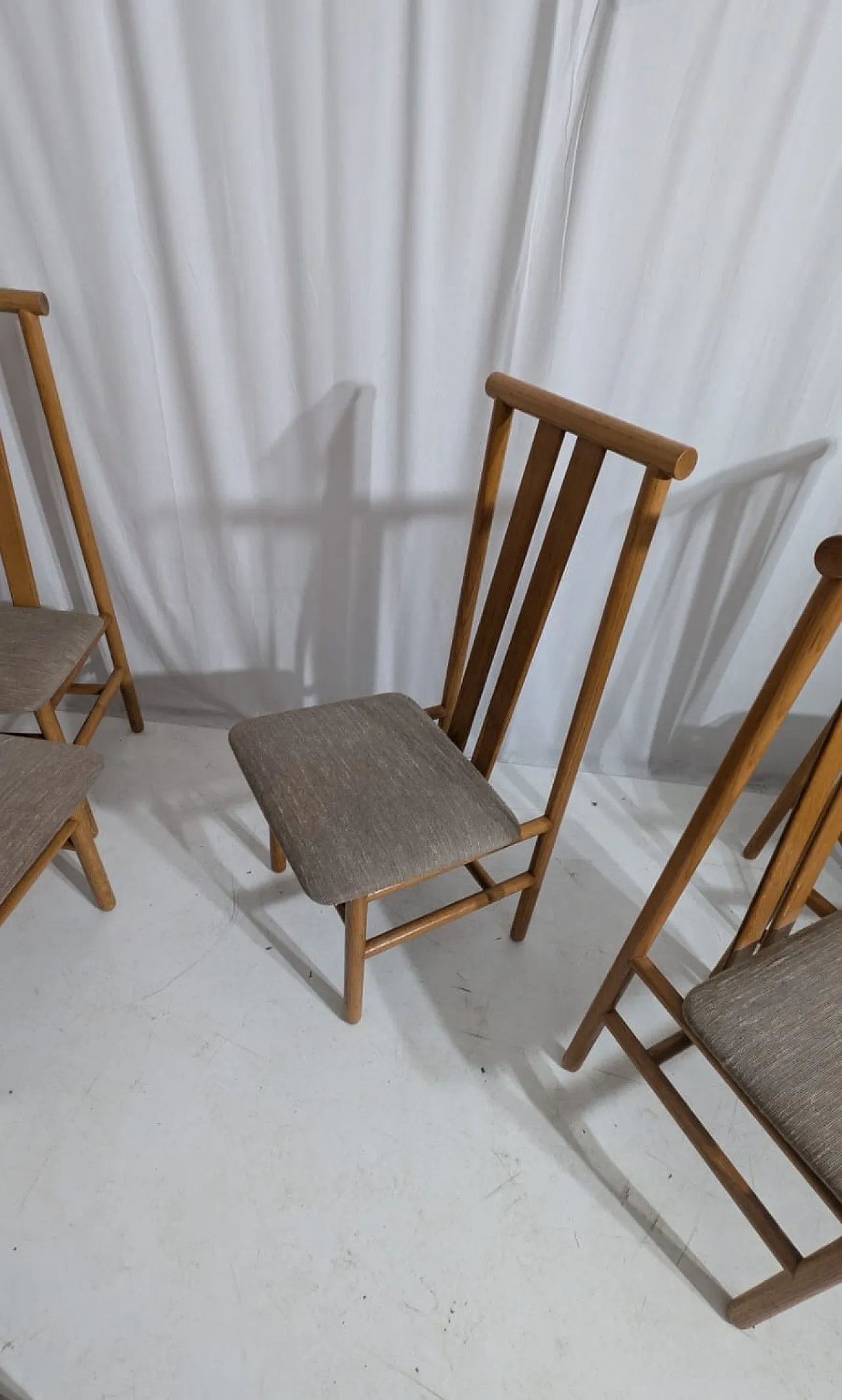 6 Zea chairs by Anning Sarian for Tisettanta, 80s 3