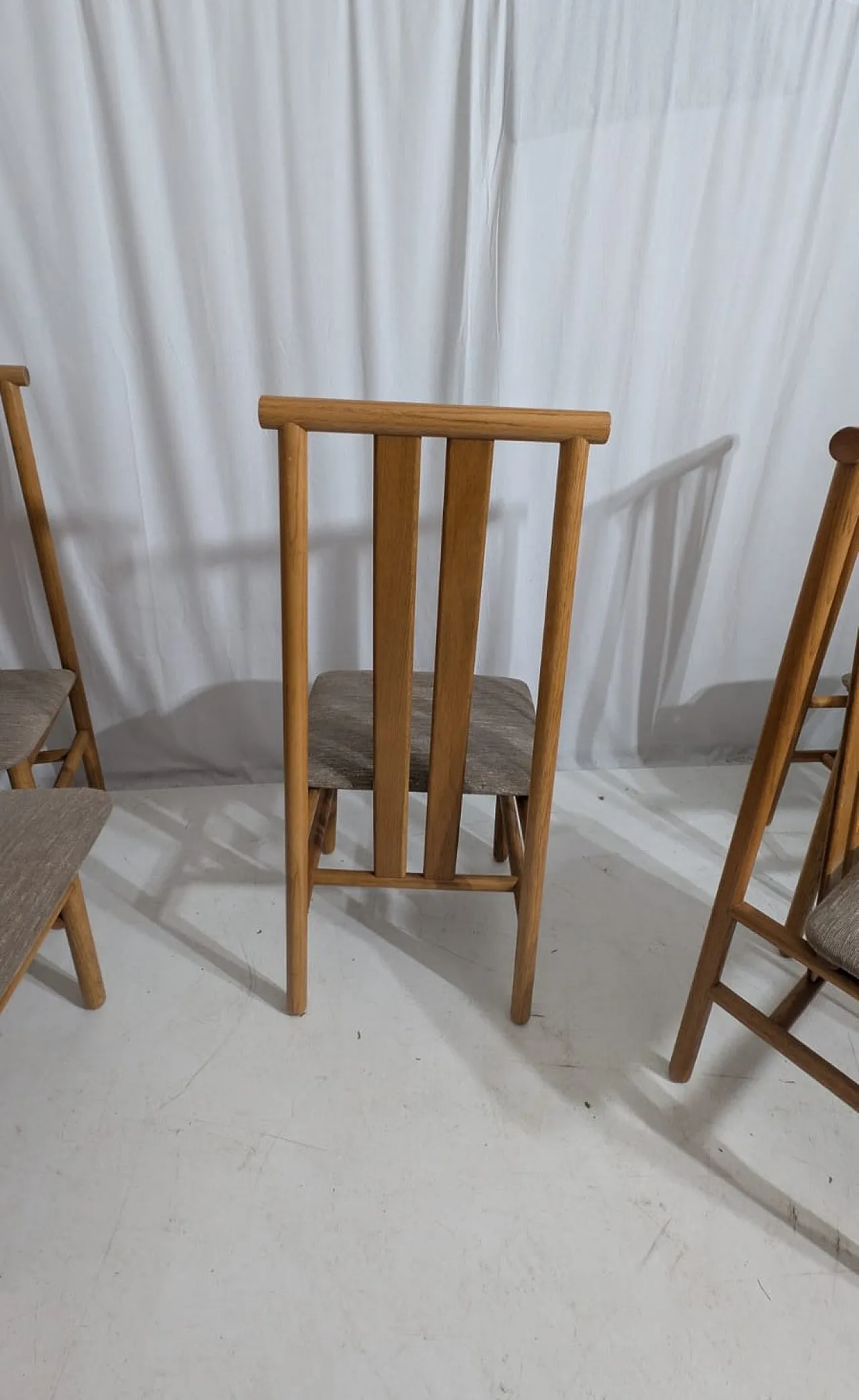 6 Zea chairs by Anning Sarian for Tisettanta, 80s 4