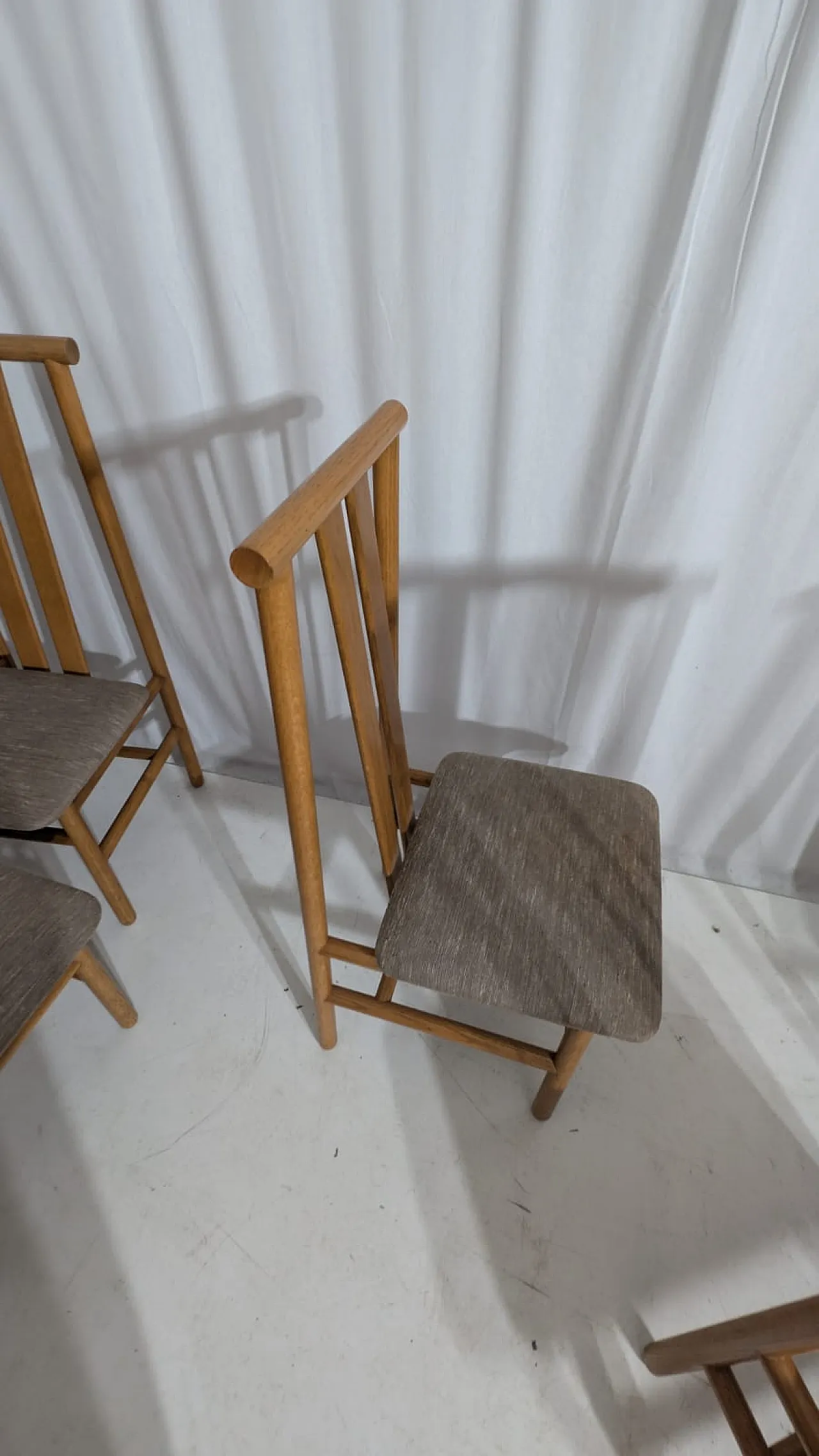 6 Zea chairs by Anning Sarian for Tisettanta, 80s 5