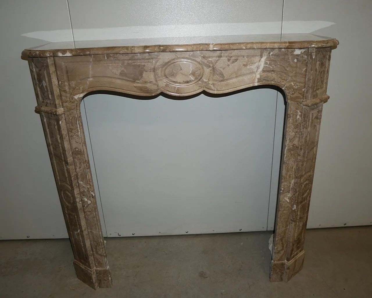 LXV style marble fireplace, 19th century 2