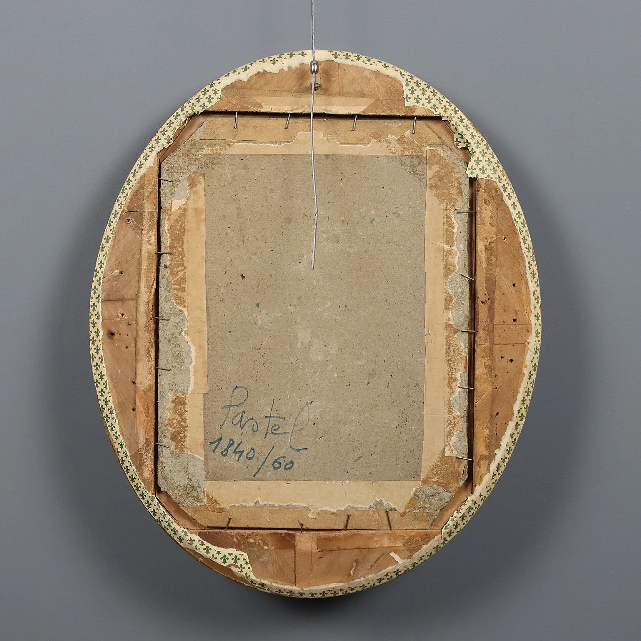 Half-length figure of a woman, pastels on cardboard, 19th century 10