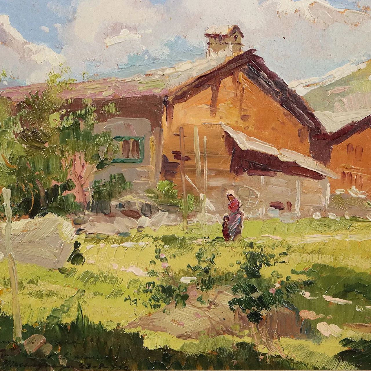 Giuseppe Gheduzzi, oil on panel, 20th century 3