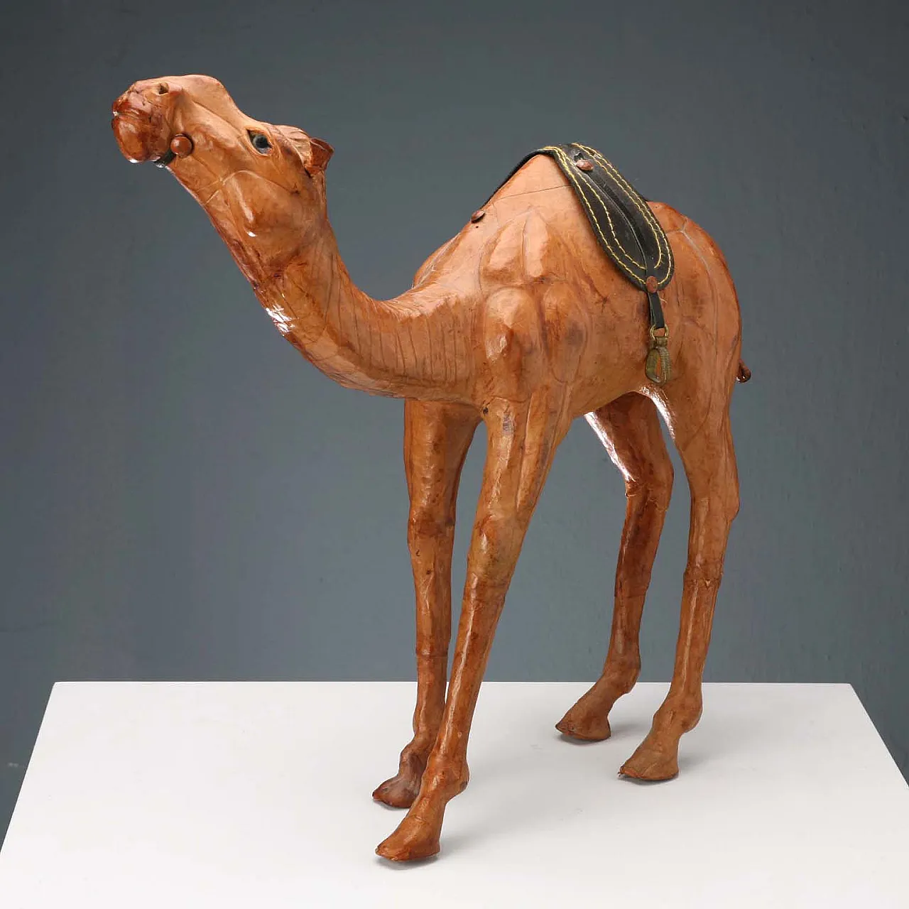 Sculpture depicting a leather-covered dromedary, 20th century 5