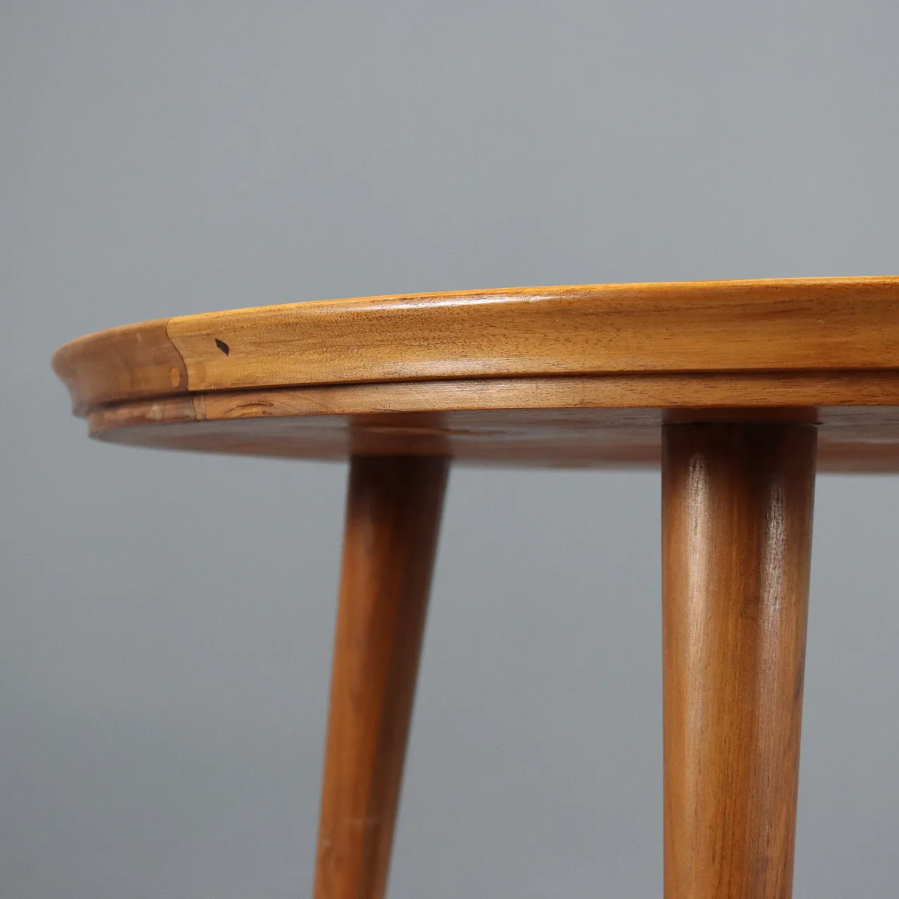 Wooden and brass table, 20th century 3