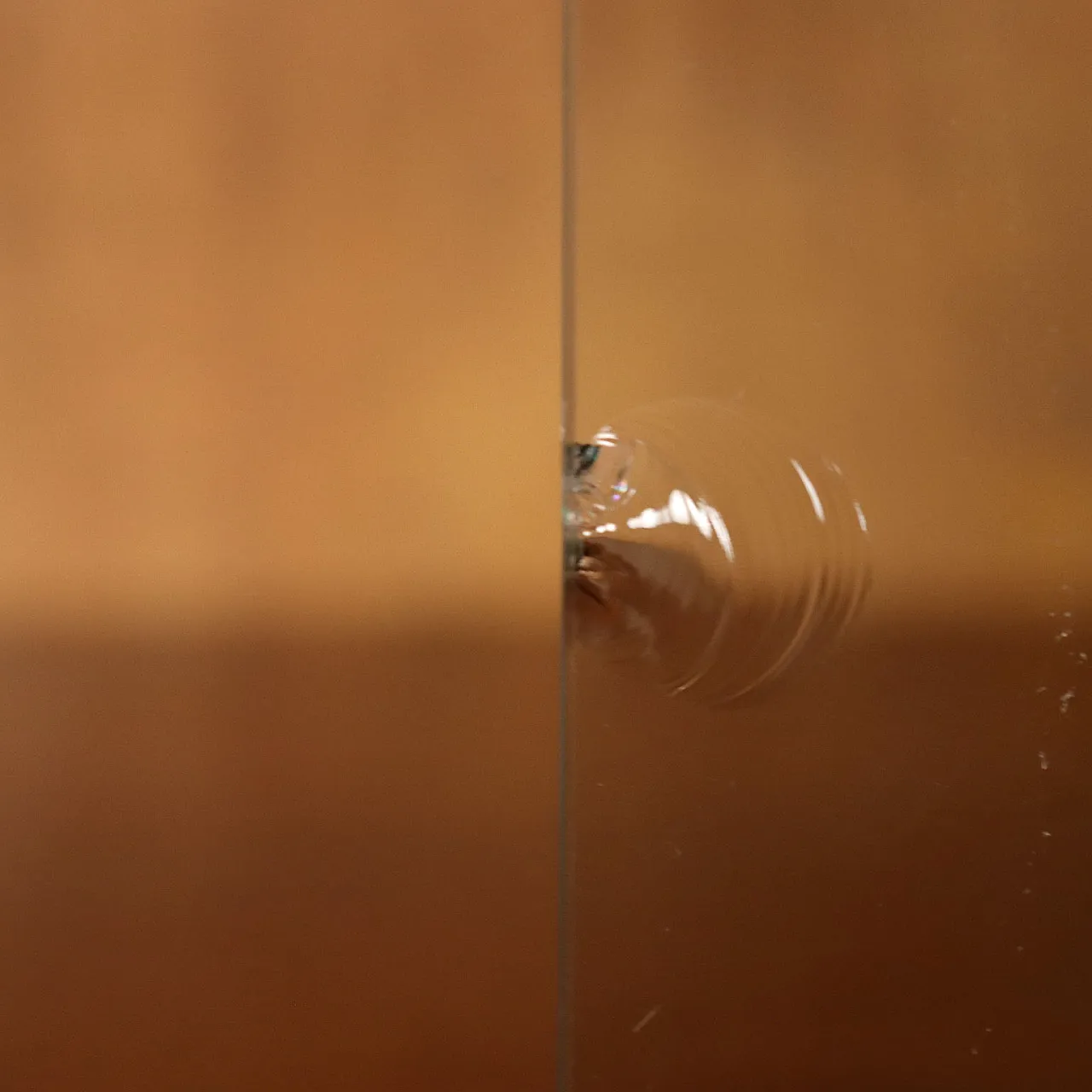 Larch veneer cabinet with brass details, 20th century 7