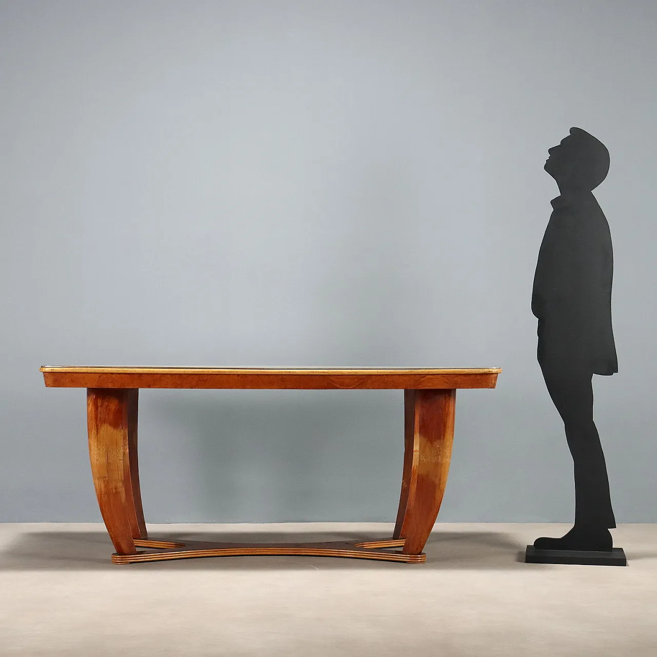 Beech, poplar, grit and glass table, 20th century 2