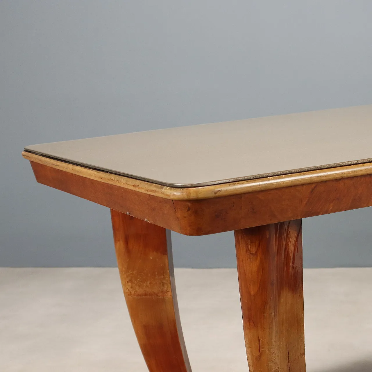 Beech, poplar, grit and glass table, 20th century 3