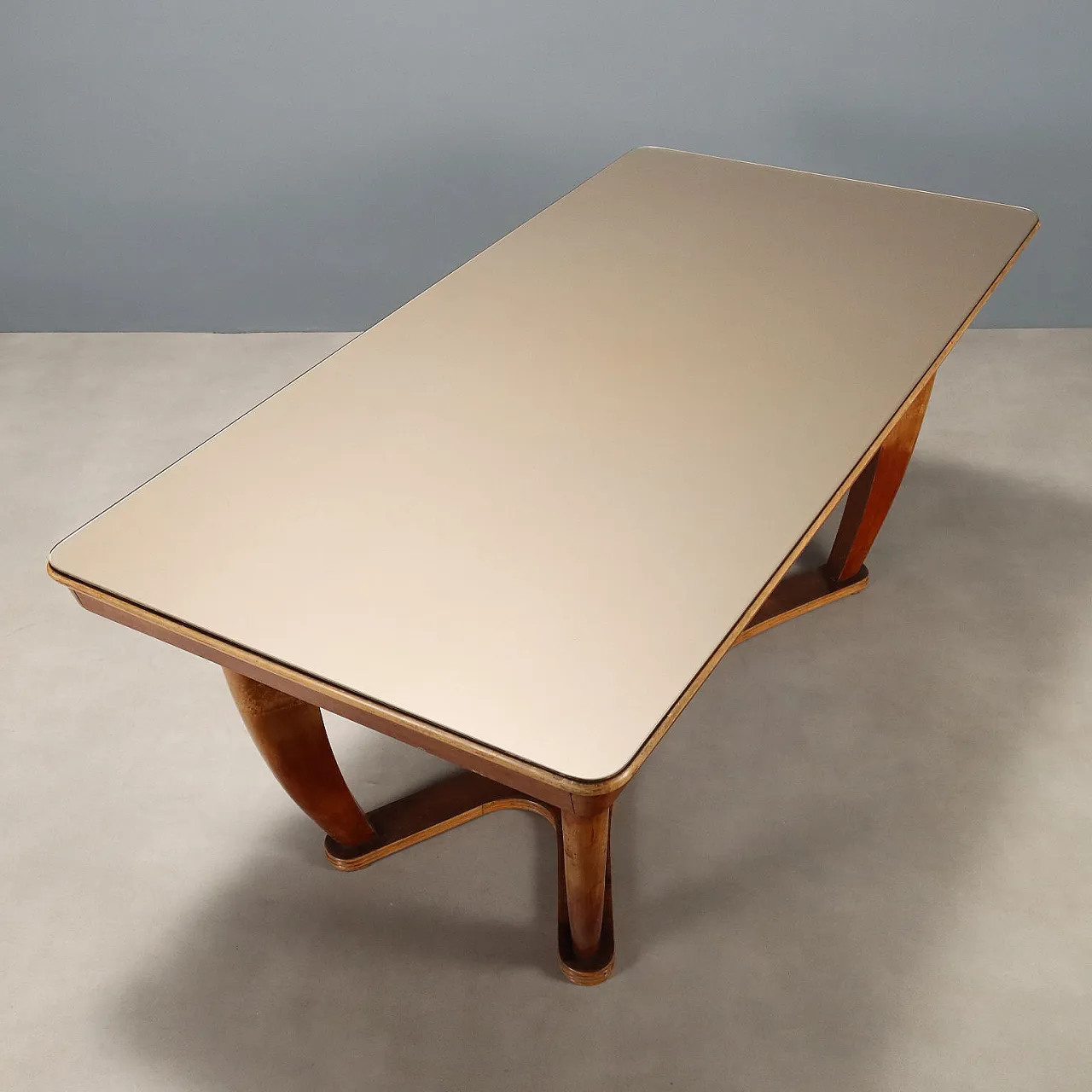 Beech, poplar, grit and glass table, 20th century 6