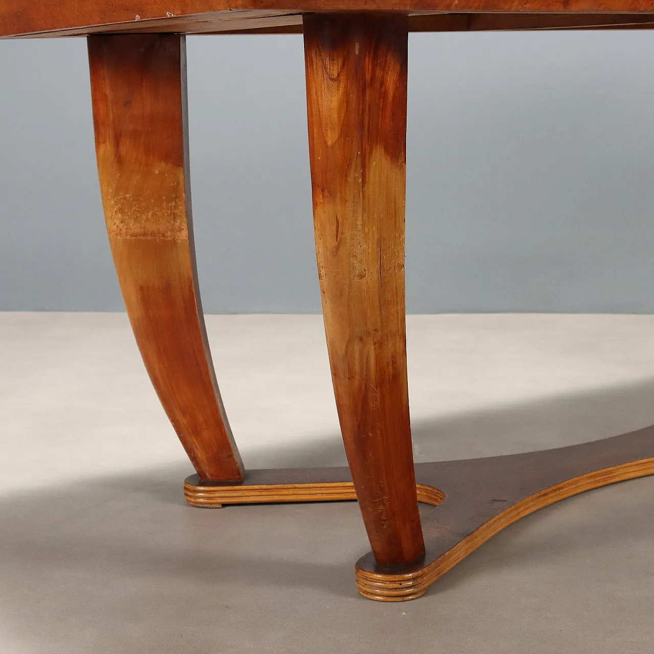 Beech, poplar, grit and glass table, 20th century 8