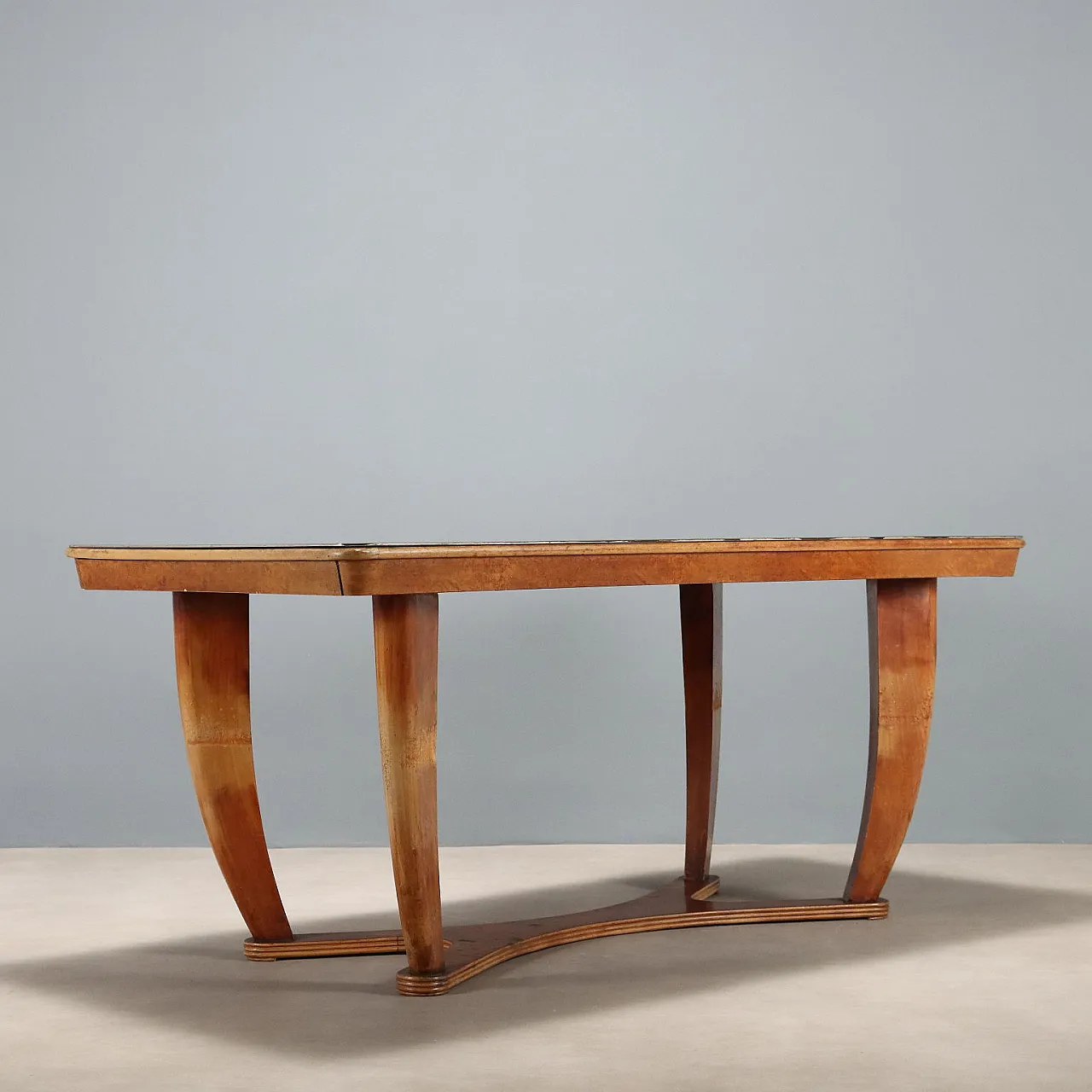 Beech, poplar, grit and glass table, 20th century 10