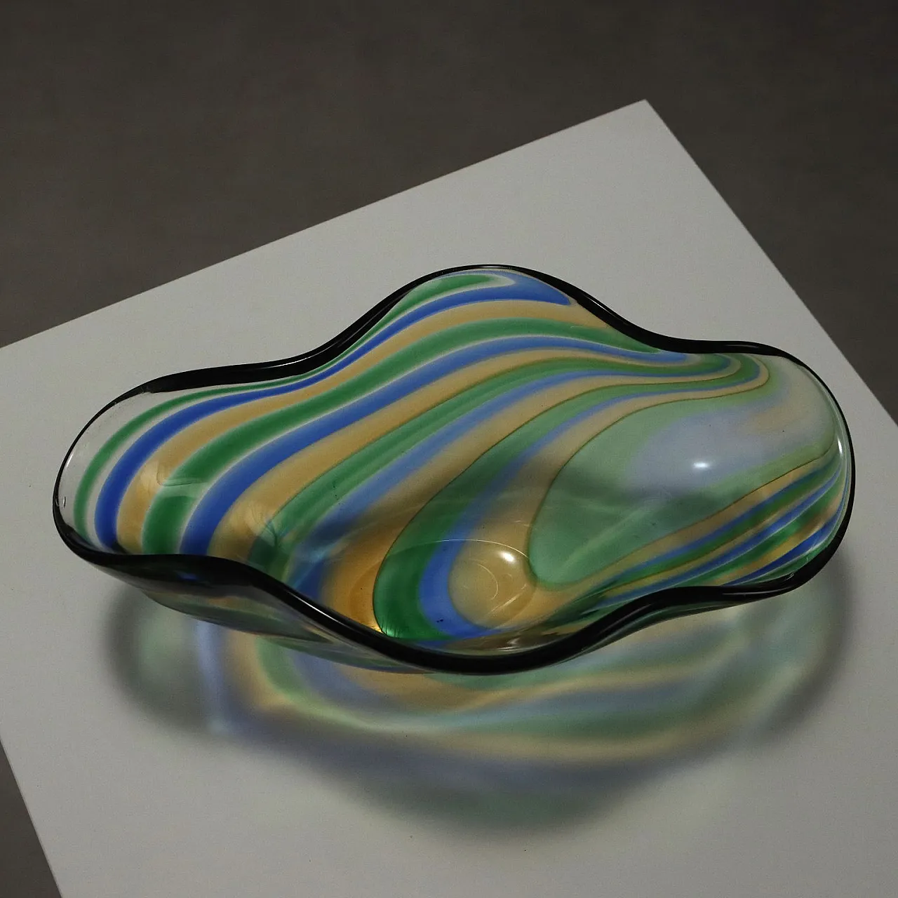 Centrotavola in vetro di Murano colorato, fine '900 3