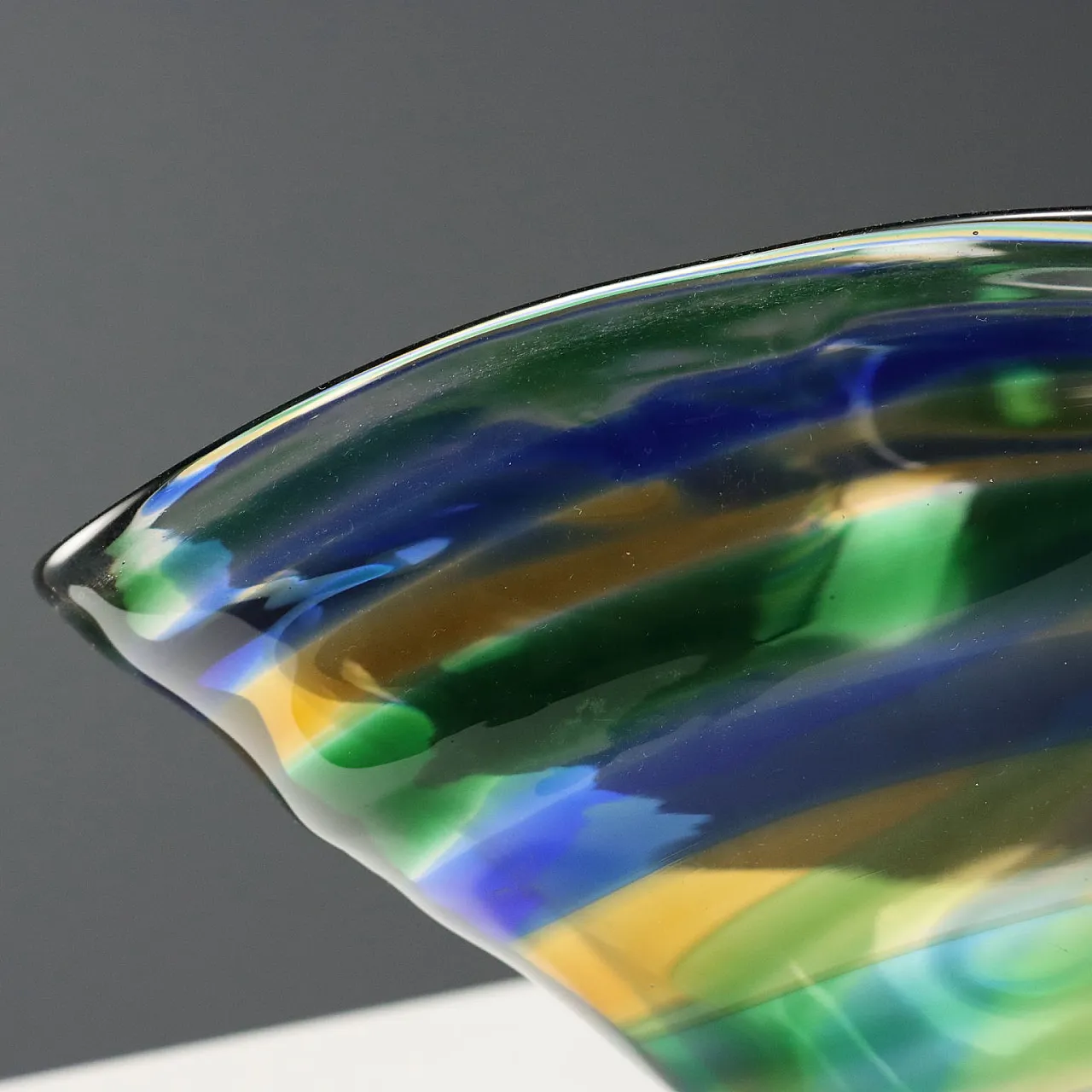 Centrotavola in vetro di Murano colorato, fine '900 4