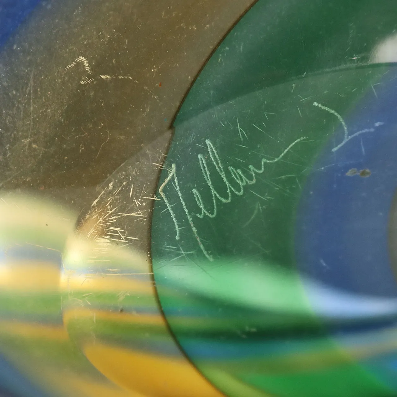 Centrotavola in vetro di Murano colorato, fine '900 5