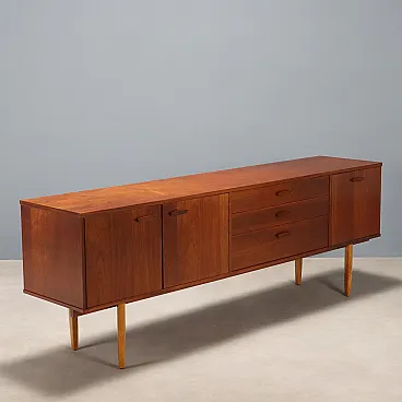 Teak veneered sideboard, 20th century